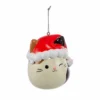 Squishmallow 3" Character Ornament - CAM THE CAT SANTA