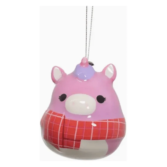 Squishmallow 3" Decoupage Ornament - LOLA THE UNICORN 1 Squishmallow 3" Decoupage Ornament - LOLA THE UNICORN