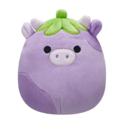 JAZWARES Squishmallow 5 Inch Frederick The Eggplant Cow Plush Toy