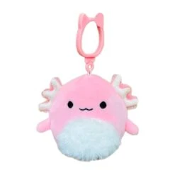 JAZWARES Squishmallow 3.5 Inch Archie The Axolotl With Fuzzy Belly Plush Clip