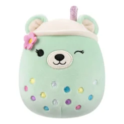 JAZWARES Squishmallow 5 Inch Mae The Boba Bear Easter Plush Toy