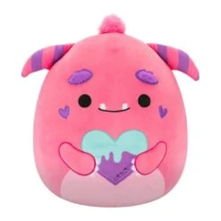 JAZWARES Squishmallow 12 Inch Mont The Monster With Heart Valentine Plush Toy