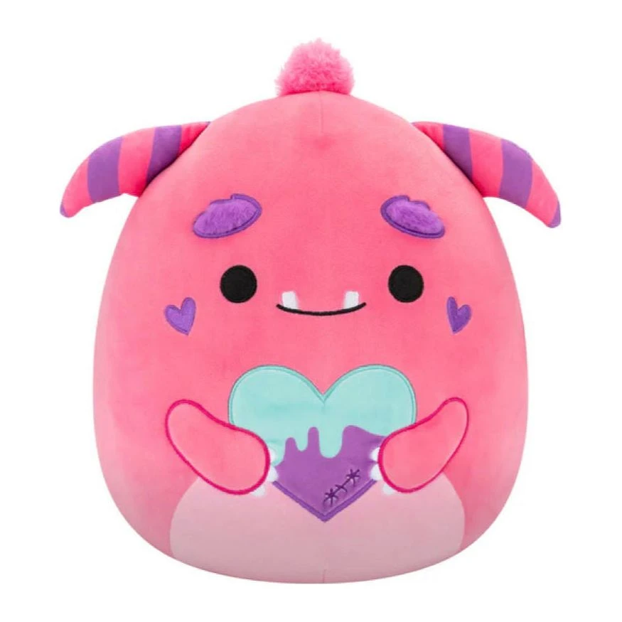 JAZWARES Squishmallow 12 Inch Mont The Monster With Heart Valentine Plush Toy 1 JAZWARES Squishmallow 12 Inch Mont The Monster With Heart Valentine Plush Toy